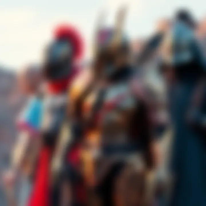 A collage showcasing armor form vibes in fashion, art, and media, highlighting various styles and expressions.