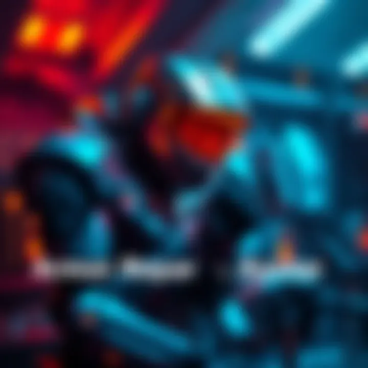 Armor Repair Challenge A player struggles with armor repair skills as Drone and Hive tools fail to log progress, depicting frustration in a futuristic setting.