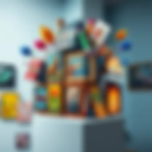 A colorful collage featuring various art pieces bundled together, emphasizing creativity and market appeal.