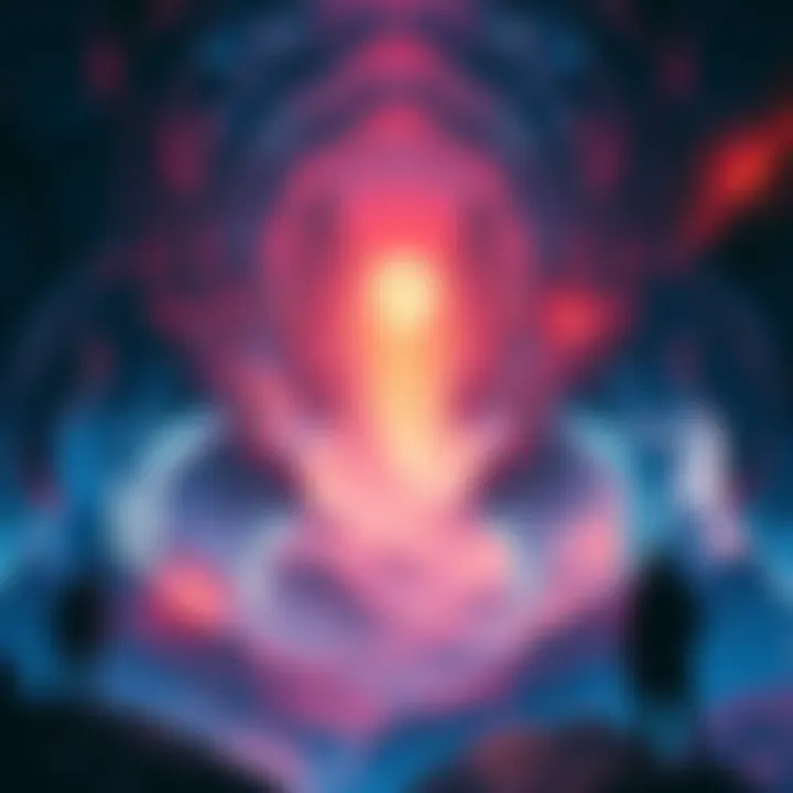 Art from Hungry Rifts and Yawning Chasm Colorful artwork showcasing vibrant rifts and chasms, evoking a sense of adventure and creativity