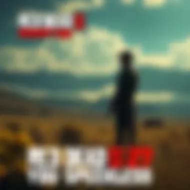 Arthur Morgan in Red Dead Redemption 2 A scenic view of Arthur Morgan, a cowboy character, standing alone in a vast wild west landscape, reflecting on a deep moment.