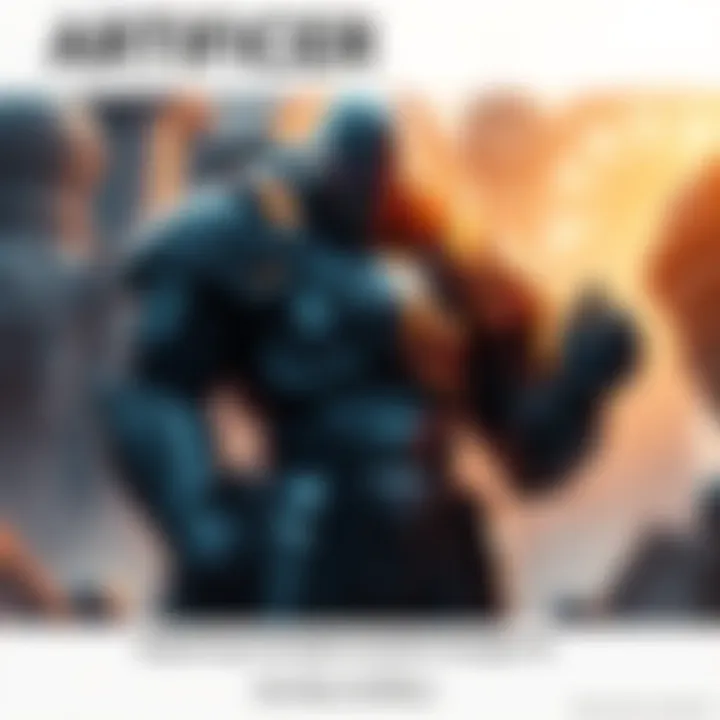 A character in futuristic armor showcasing the new Juggernaut features in a fantasy setting