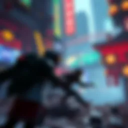 A vivid scene from a video game showcasing colorful visuals, dynamic characters, and immersive environments that highlight artistry in gaming.