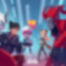 An illustration showing characters from Artiums' game with a focus on Yorven's Rag Tag Team, highlighting observation issues and gameplay mechanics.