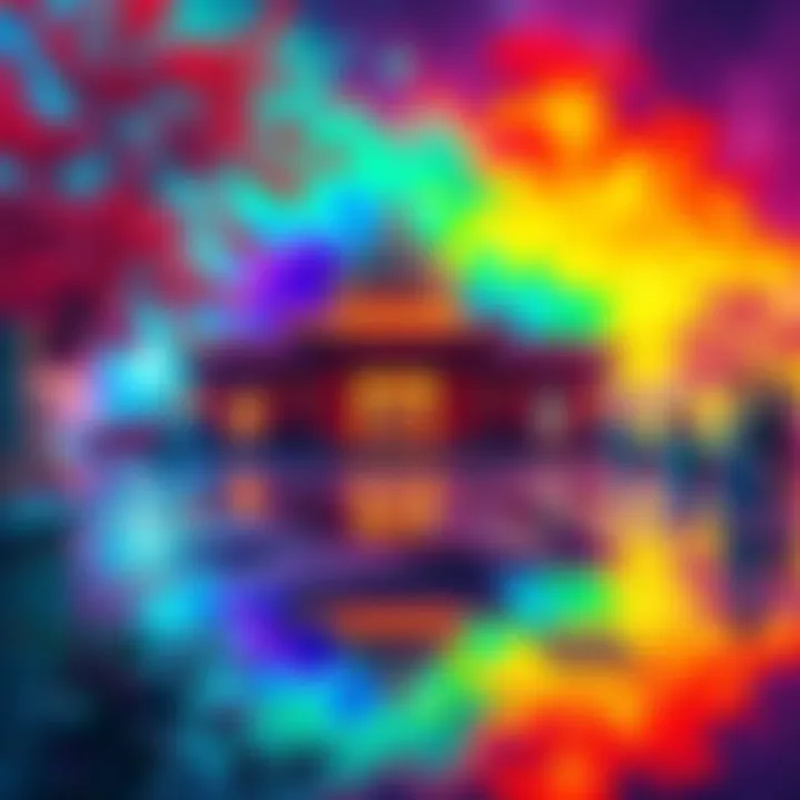 Colorful artwork reflecting the spirit of Mizuyang College AU with various artistic styles.