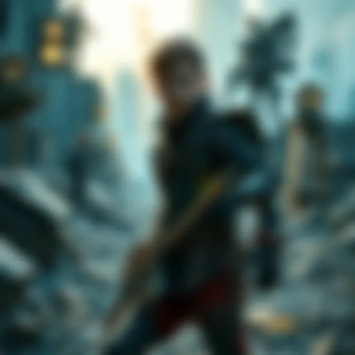 Artyom, the young protagonist, in a post-apocalyptic environment, showcasing his youth and determination