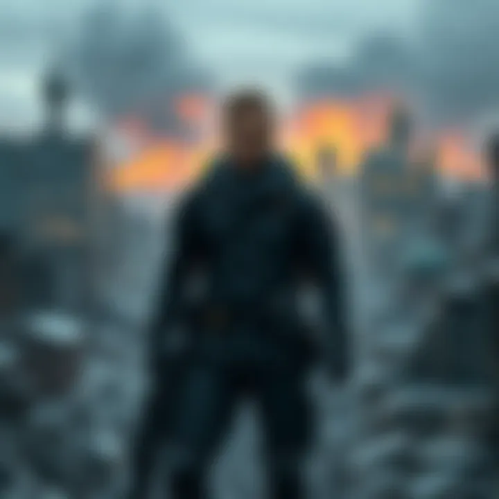 Artyom, the main character in 2033 Redux, standing in a post-apocalyptic cityscape, showing emotions of determination and hope