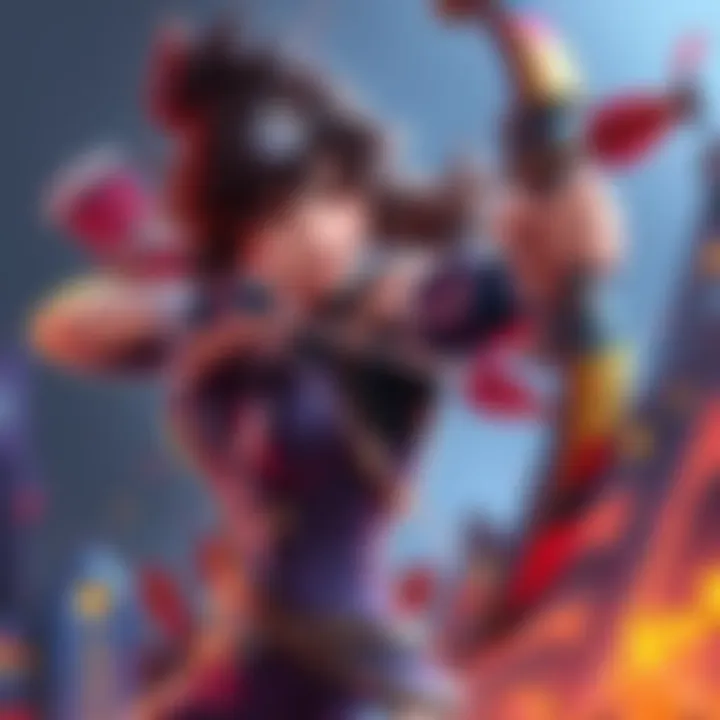 The character Ash is depicted wielding her bow and arrows, showcasing her skills in a dynamic pose.