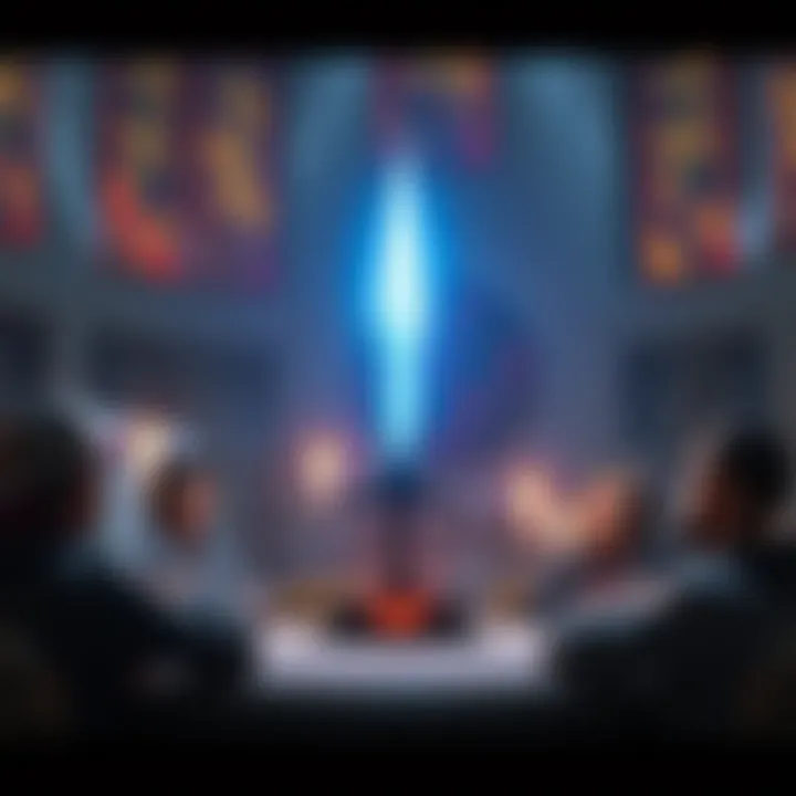 A glowing Ashbringer sword displayed, symbolizing its power in gameplay, with players discussing its balance.