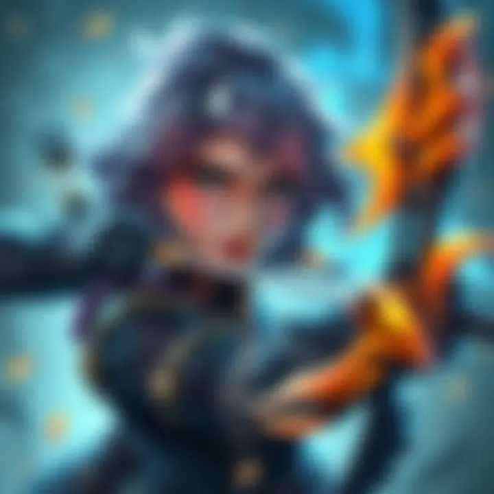 Ashe aiming her bow with a focused expression during gameplay