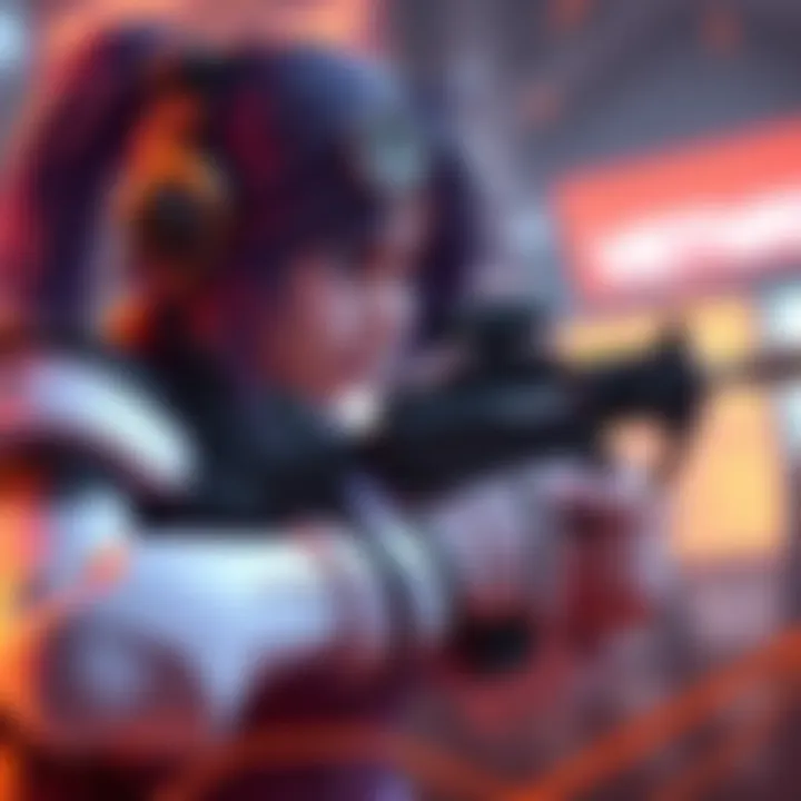 Ashe aiming with her rifle in Overwatch, showcasing sensitivity and DPI settings for gameplay.