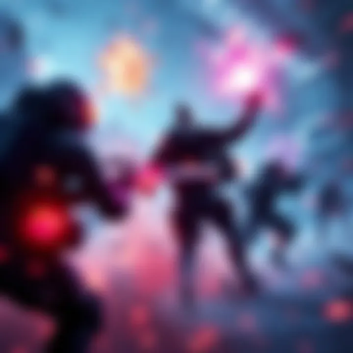 Gameplay Screenshot of Ashes: Afterglow A chaotic scene from Ashes: Afterglow showing intense action and vibrant graphics on Steam Deck