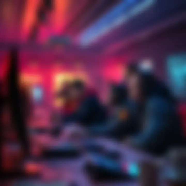 Players of Ashes Of Creation discussing unique refund tactics at their computers