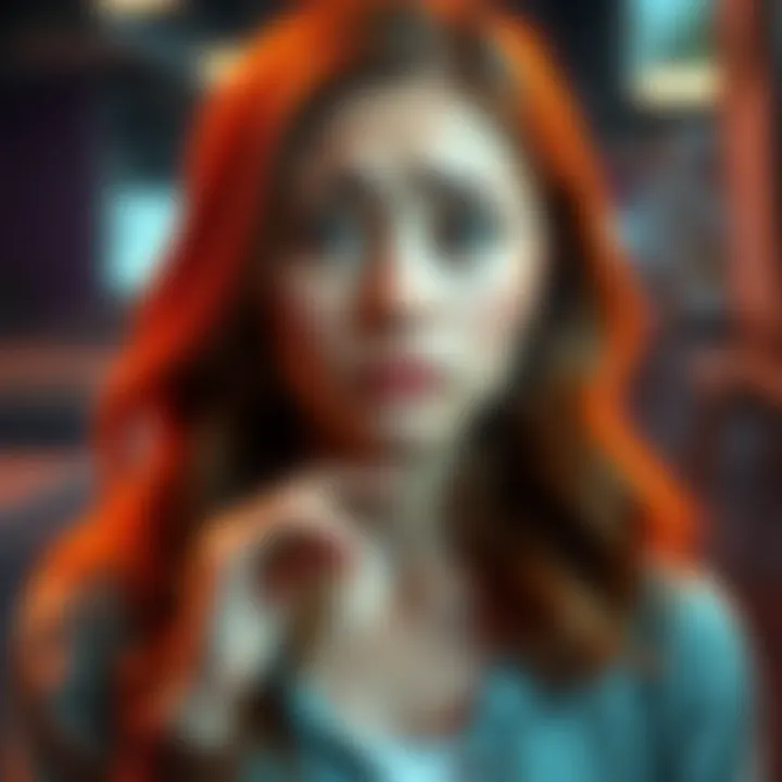 Ashley looking confused A young woman with a puzzled expression, reacting to a comment about being called Señorita, showcasing her confusion and annoyance.