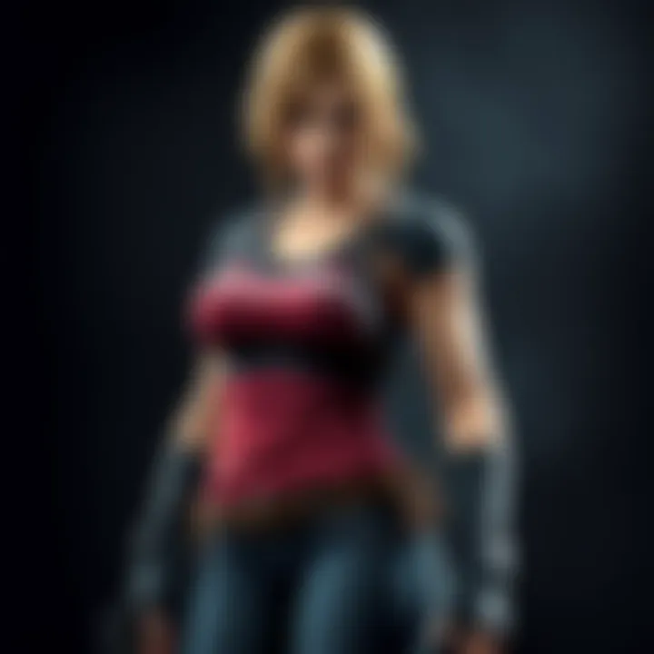 Character Ashley from Resident Evil 4 Remake stands confidently, showcasing her new design features compared to the original version.