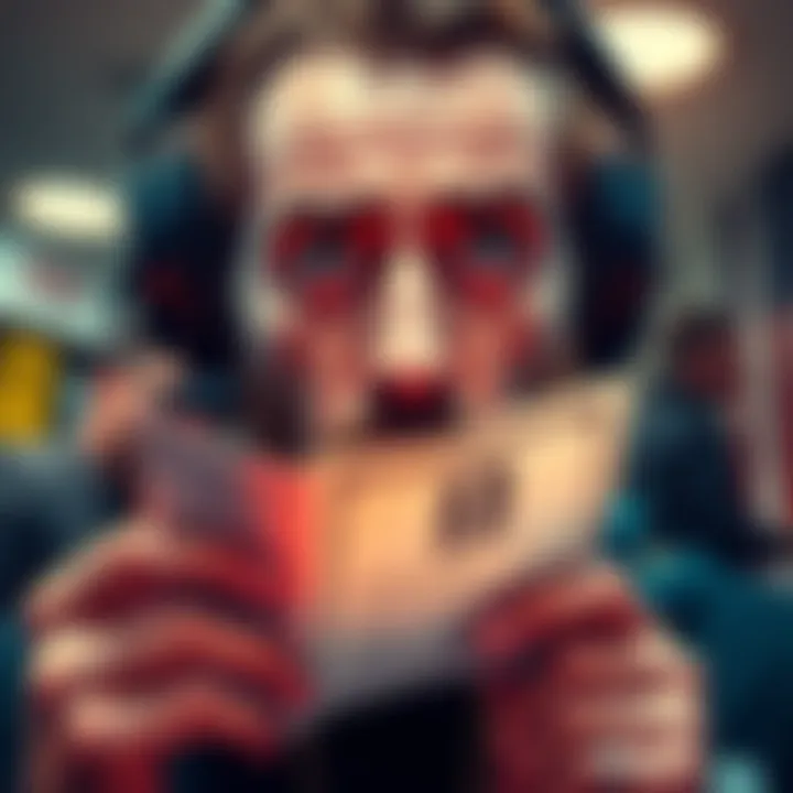 Popular streamer Asmongold receiving a notice about his IRS debt of $397k, looking concerned