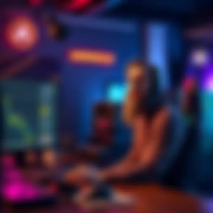 Asmongold sharing thoughts on streamers' two-week trend in a gaming setup