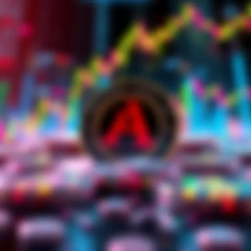 A visual representation of Aspas LFT showcasing its rising trends in the cryptocurrency market with charts and symbols