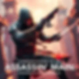 An Assassin character performs a melee attack in a vibrant game environment, showcasing unique shell styles and gameplay dynamics
