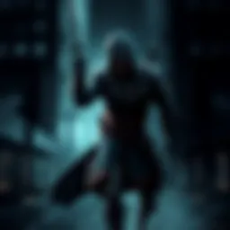 A powerful Assassin character stealthily moving through a dark environment, highlighting its solo gameplay advantages.