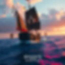 Assassin's Creed: Black Flag Remake concept A pirate ship sailing on a vibrant ocean with historical elements, representing the remake of Assassin's Creed: Black Flag.