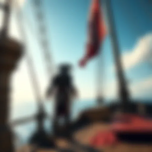 Assassin's Creed Black Flag Resynced Cover A dynamic scene featuring the protagonist from Assassin's Creed Black Flag Resynced, standing on a ship's deck with a pirate flag waving in the wind, showcasing enhanced graphics and action.