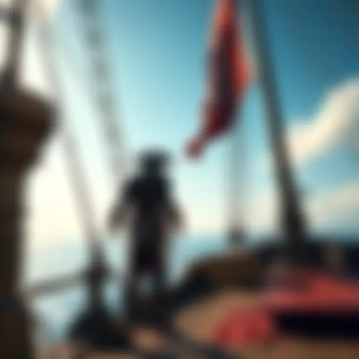 Assassin's Creed Black Flag Resynced Cover A dynamic scene featuring the protagonist from Assassin's Creed Black Flag Resynced, standing on a ship's deck with a pirate flag waving in the wind, showcasing enhanced graphics and action.