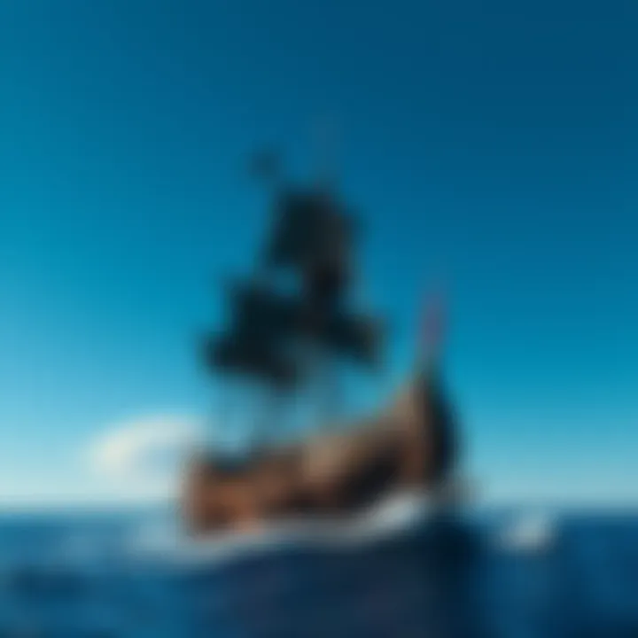 A pirate ship sailing on the ocean with a blue sky, symbolizing the release of Assassin's Creed Black Flag on July 9, 2026.