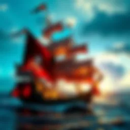 A pirate ship sailing the sea, showcasing updated graphics and design from Assassin's Creed Black Flag