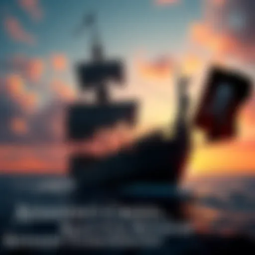 A pirate ship sailing on the ocean with a pirate flag, symbolizing the reveal of Assassin's Creed Black Flag Resynced featuring Anne Bonny.