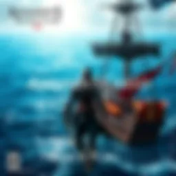Assassin's Creed Black Flag Resynced Cover Cover art featuring the main character with a sword on a pirate ship, against a vibrant ocean backdrop