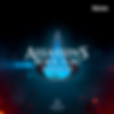 The logo for Assassin's Creed Black Flag Resynced featuring a pirate ship and the iconic assassin symbol