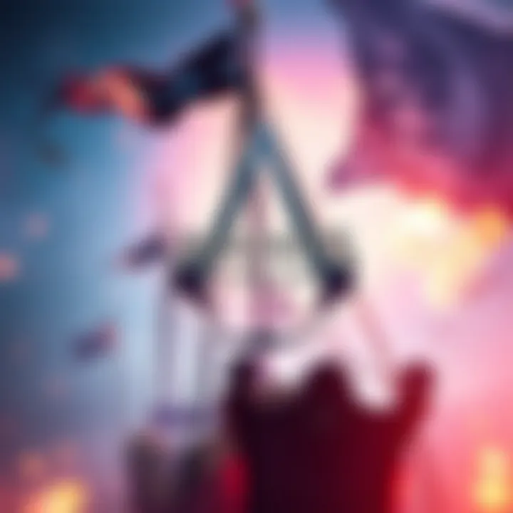 A vibrant scene showcasing the Assassin's Creed Black Flag Resynced logo with pirate-themed imagery in the background.