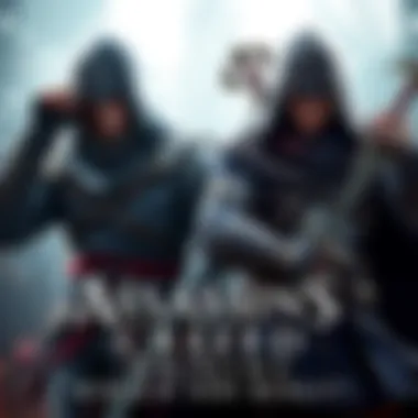 A comparison of the main characters from Assassin's Creed Unity and Origins, showcasing their unique styles and weapons in an action-packed scene.