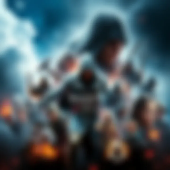 A collage depicting iconic moments and characters from the Assassin's Creed franchise, representing diverse player experiences and connections.