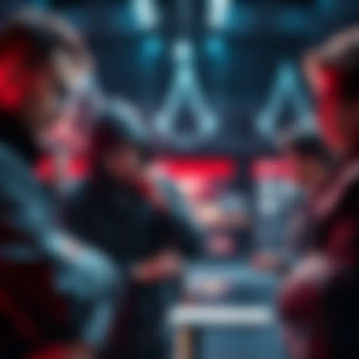 Ashraf Ismail discussing game design with Tencent team members