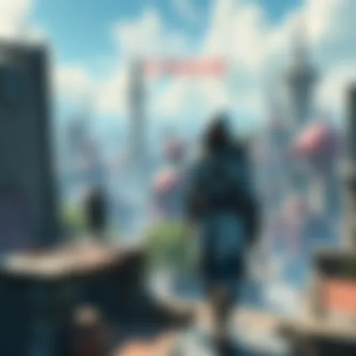 Concept art showcasing a vibrant cityscape with unique architecture and parkour elements, reflecting the wishes of fans for Assassin's Creed Hexe.