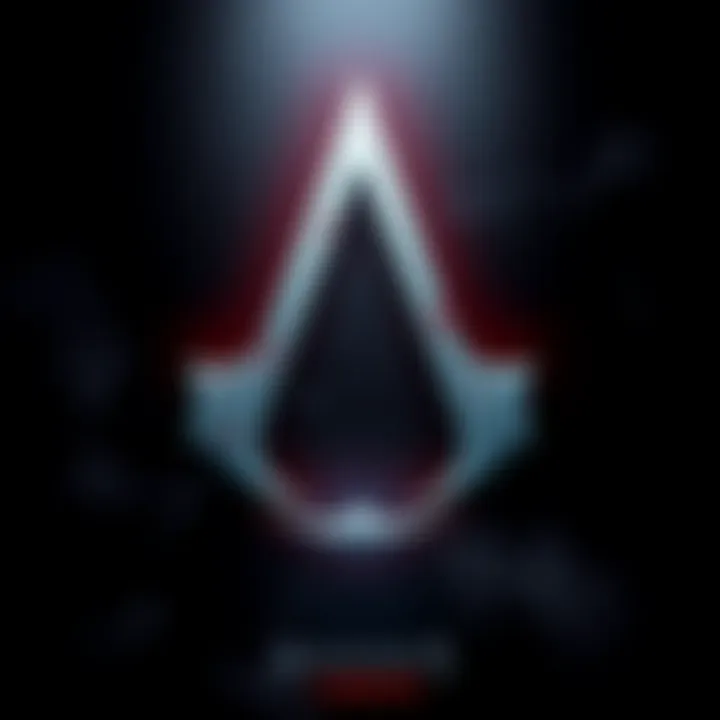 The iconic Assassin's Creed logo featuring a stylized assassin symbol, representing the franchise's themes of stealth and adventure.