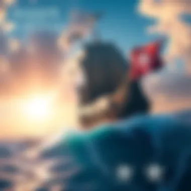 A digital artwork showcasing a pirate ship sailing on a vibrant sea, with elements from Assassin's Creed, hinting at a possible revival of the game.