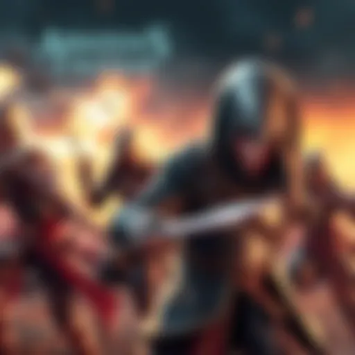 A scene showcasing characters from the Assassin's Creed series engaged in a thrilling adventure.