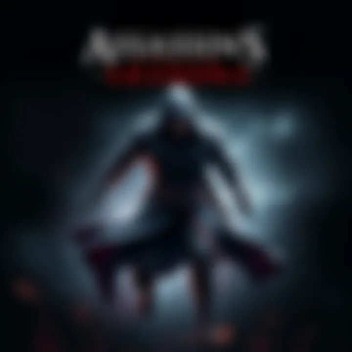 A dynamic scene from Assassin's Creed Shadows featuring its main character in action against a dark background.