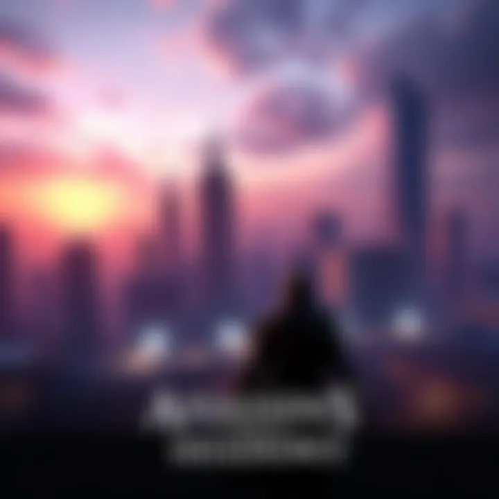 Screenshot of Assassin's Creed Shadows showing a character exploring a vibrant cityscape at dusk