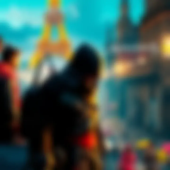 A scene from Assassin's Creed Unity showing characters in a vibrant Paris setting at 60FPS