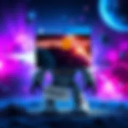 Astro Bot game for PS5 displayed with a price tag of $39.97 and a shipping label, against a colorful space background