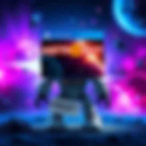 Astro Bot game for PS5 displayed with a price tag of $39.97 and a shipping label, against a colorful space background