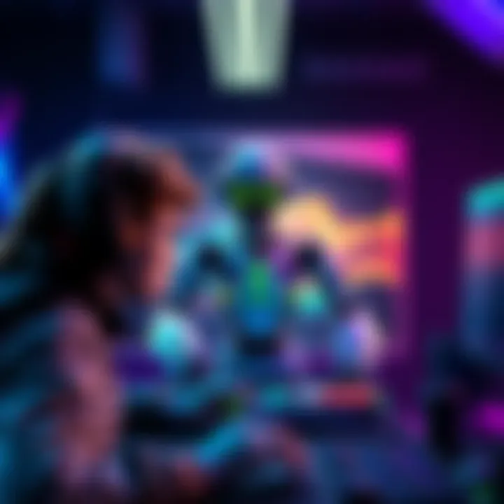 Gamers expressing interest in Astro Bot joining PC platform with gaming setup in the background.