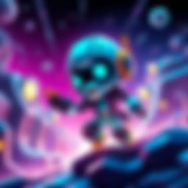 Astro Bot character exploring new levels in the Vicious Void Galaxy, showcasing vibrant colors and action-packed gameplay