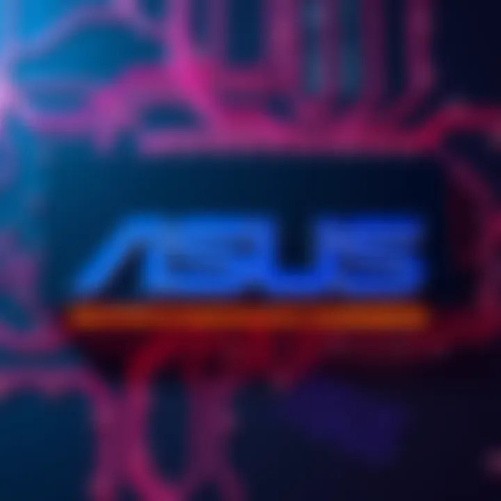 Asus logo displayed prominently, symbolizing the company's focus on its core operations and existing product lines.