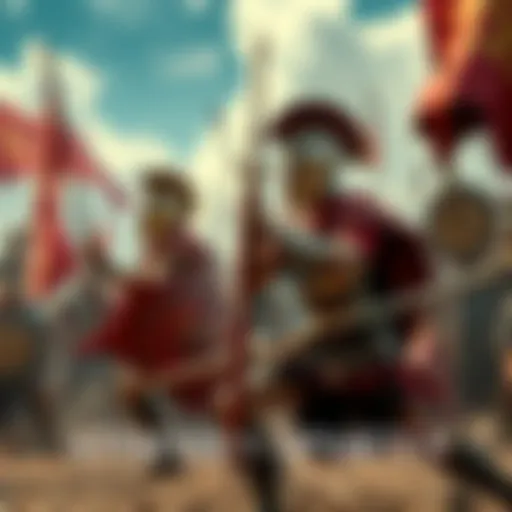 A fierce battle scene between warriors from Athens and Sparta, showcasing their distinct armor and weapons in a dramatic confrontation.