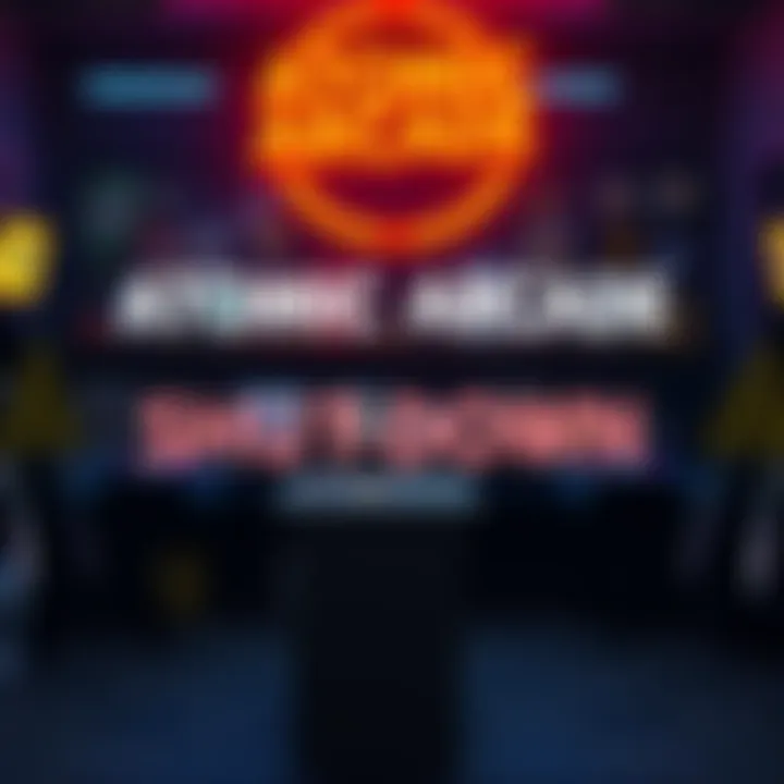 Atomic Arcade Shut Down Announcement A graphic showing the closure announcement of Atomic Arcade by Hasbro and Wizards of the Coast, featuring game icons and warning signs.